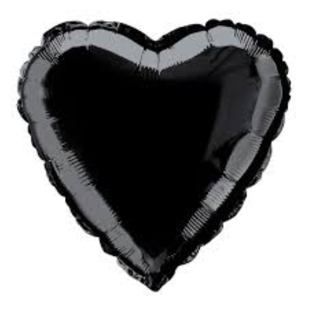 GEMAR HEART FOIL BLACK